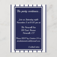 Baseball Pinstripes Enclosure Card