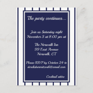 Baseball Pinstripes Enclosure Card