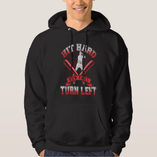 Baseball Pitcher and catcher, baseball bat Hoodie