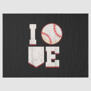 Baseball Pitcher Catcher Batter Softball Sports Tissue Paper