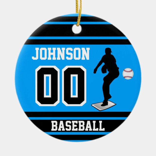 Baseball Pitcher | Create Your Own Ceramic Ornament (Front)