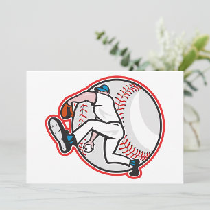 Baseball Pitcher Invitations