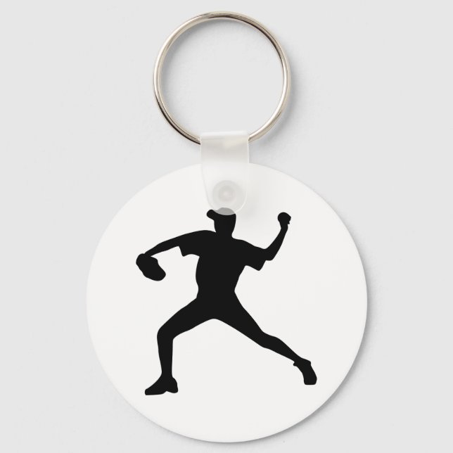 Baseball - Pitcher Key Ring (Front)