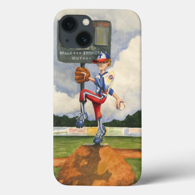 Baseball Pitcher on Mound by Jay Throckmorton Case-Mate iPhone Case (Back)