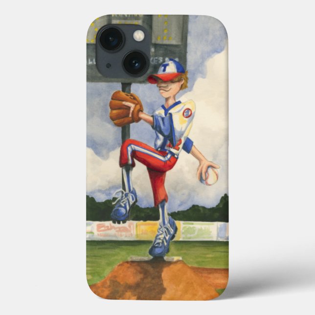 Baseball Pitcher on Mound by Jay Throckmorton Case-Mate iPhone Case (Back)