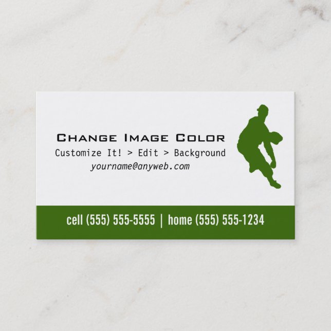 Baseball Pitcher - Personal Business Card (Front)