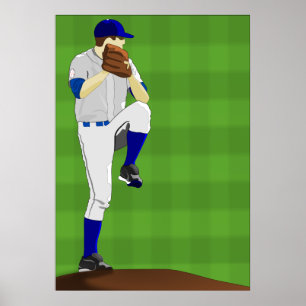 Baseball Pitcher Poster