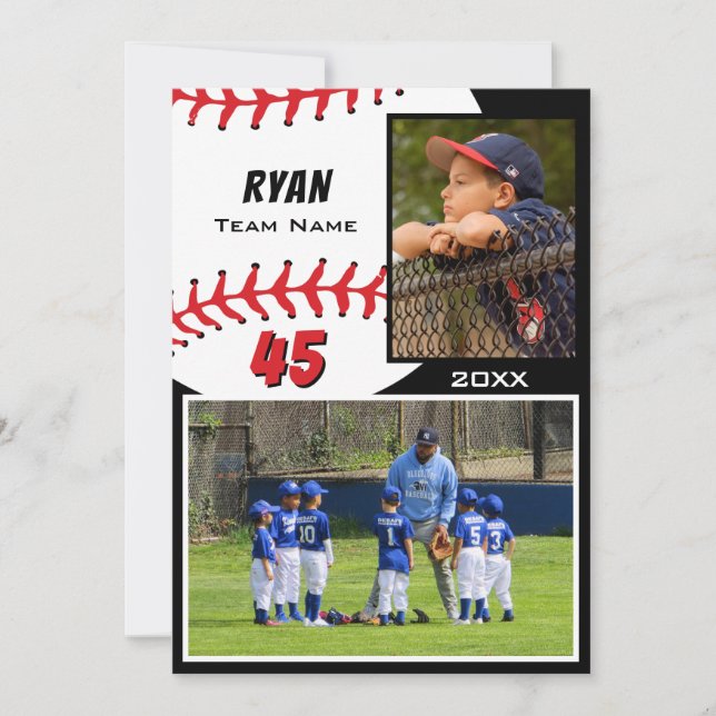 Baseball Player 2 Photo Memory Mate (Front)