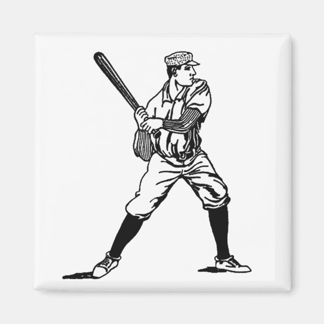Baseball Player 3 Magnet (Front)