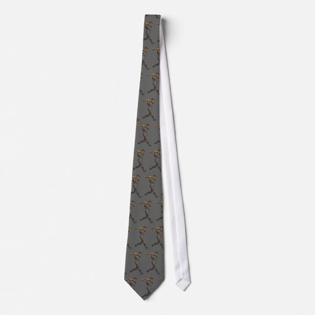 Baseball Player Artwork Tie (Front)