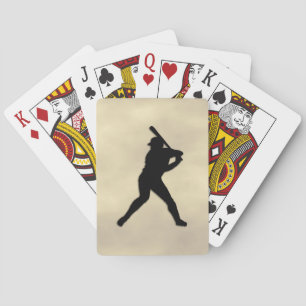 Baseball Player at Bat Playing Cards