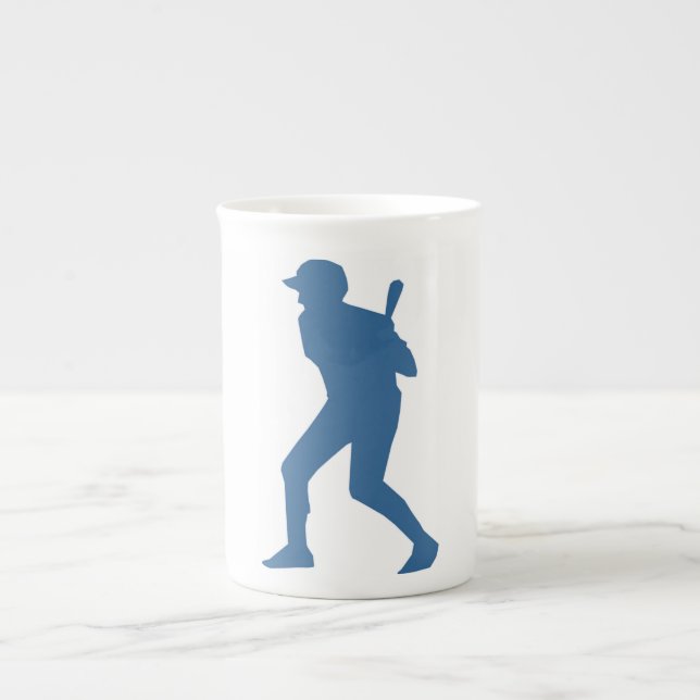 BASEBALL PLAYER BONE CHINA MUG (Front)