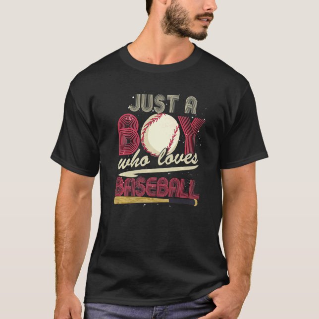 Baseball Player Boys Sport Baseball Catcher Baseba T-Shirt (Front)
