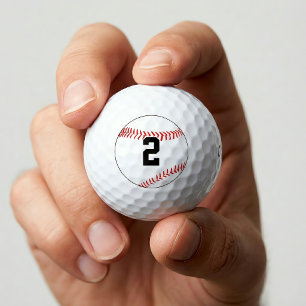Baseball Player Custom Jersey Number/Letter Sports Golf Balls