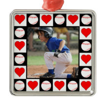Baseball Player Custom Sports Photo Christmas