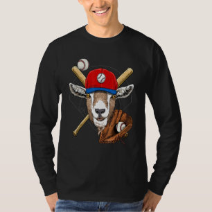Baseball Player Goat Pitcher Catcher Baseball Coa T-Shirt