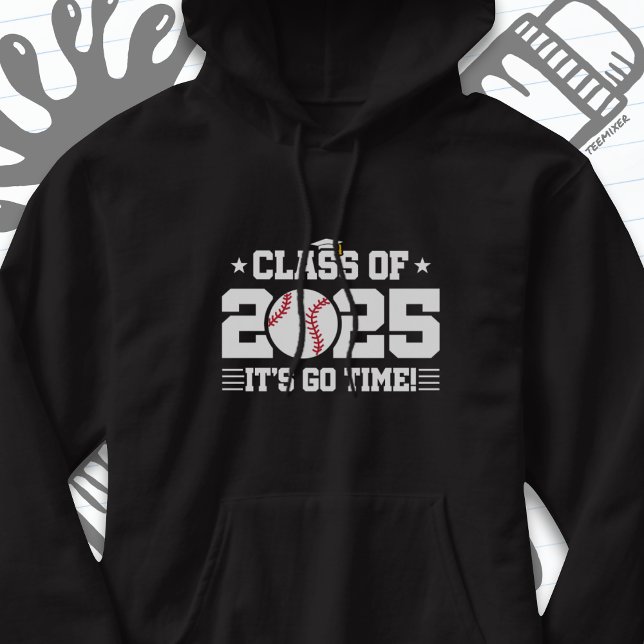 Baseball Player Graduation Class of 2025 Senior Hoodie (Creator Uploaded)