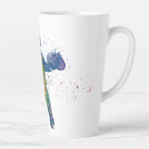 baseball player latte mug