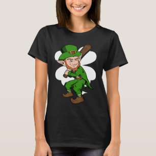 Baseball Player Leprechaun St Patrick's Day Baseba T-Shirt