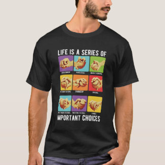 Baseball Player Life Is A Series Of Important Choi T-Shirt