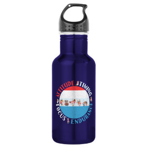 Baseball Player Mindset - Red White Blue 532 Ml Water Bottle