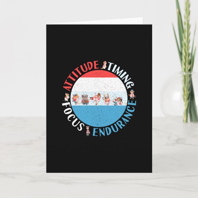 Baseball Player Mindset - Red White Blue Card (Front)