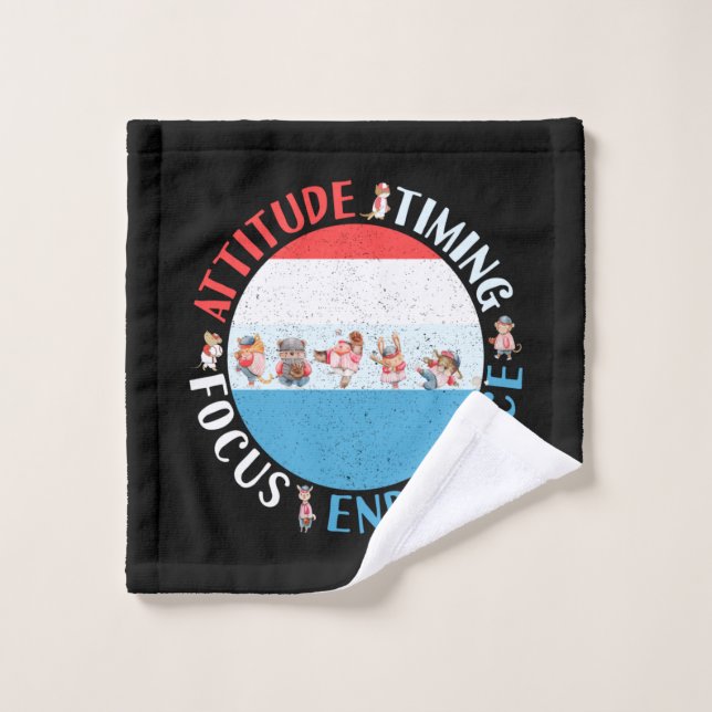 Baseball Player Mindset - Red White Blue Wash Cloth (Wash Cloth)