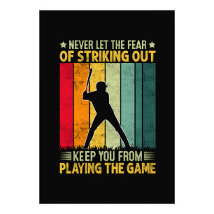 Baseball Player Motivation Photo Print