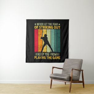 Baseball Player Motivation Tapestry