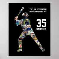 Baseball Player Photo Collage Custom Sports