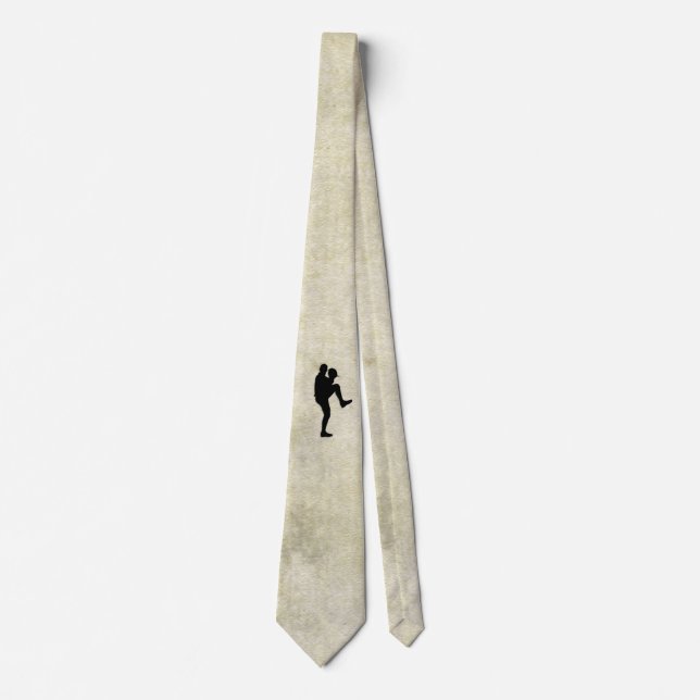 Baseball Player Pitcher Tie (Front)