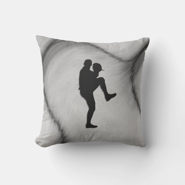 Baseball Player Pitcher Windup Cushion (Front)