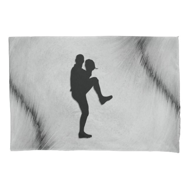 Baseball Player Pitcher Windup Pillowcase (Front)