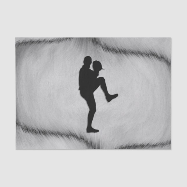 Baseball Player Pitcher Windup Tissue Paper (Front)