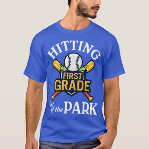 Baseball Player Senior Hitting First Grade Out Of T-Shirt