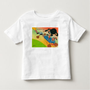 Baseball Player Sliding to Base, Arriving Toddler T-Shirt