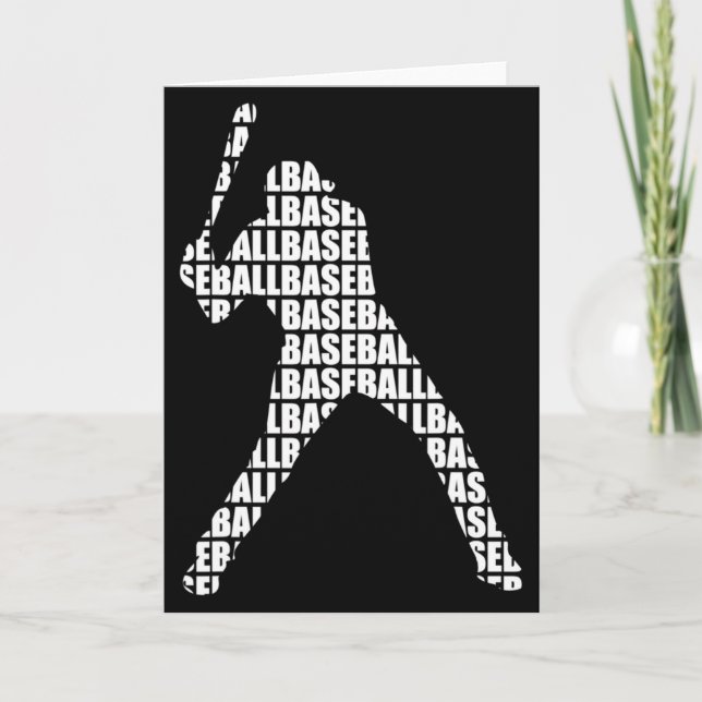 Baseball Player Softball Player Team Sport Funny T Card (Front)