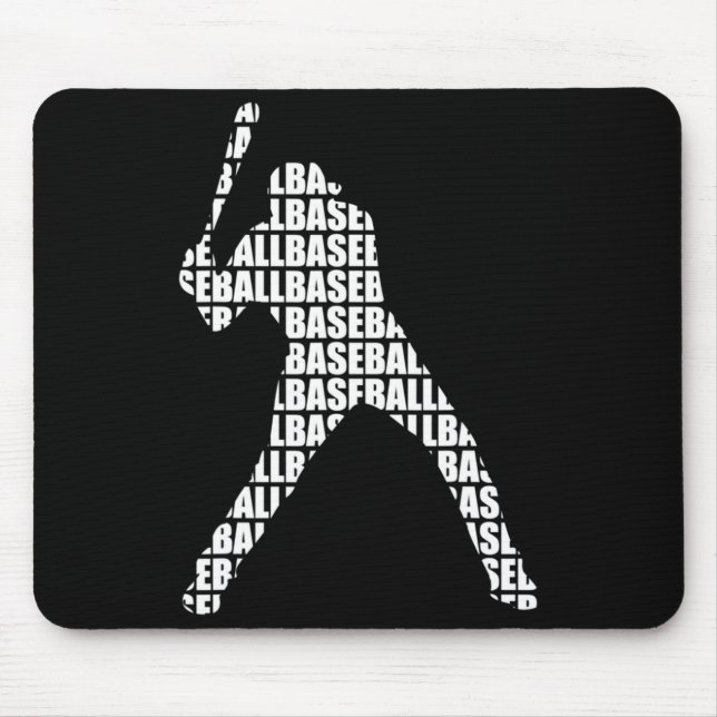 Baseball Player Softball Player Team Sport Funny T Mouse Pad (Front)