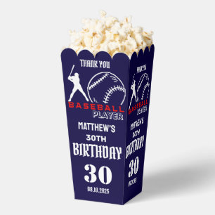 Baseball Player, Team, Birthday Favour Box