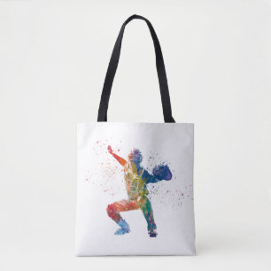 baseball player tote bag