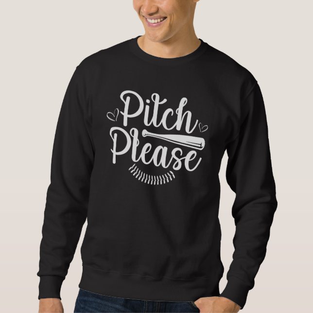 Baseball Player Womens Baseball Fan Baseball Mom 1 Sweatshirt (Front)
