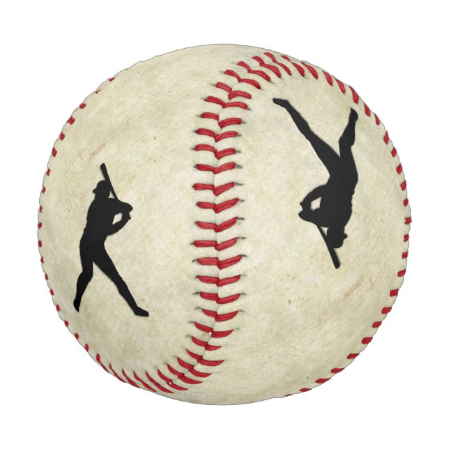 Baseball Players Pitcher and Batter (Angled)