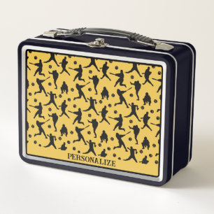 Baseball Players Sports Personalised Metal Lunch Box