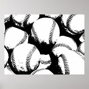 Baseball Pop Art - Sports Baseballs Poster