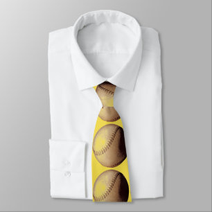 Baseball Pop Art Tie