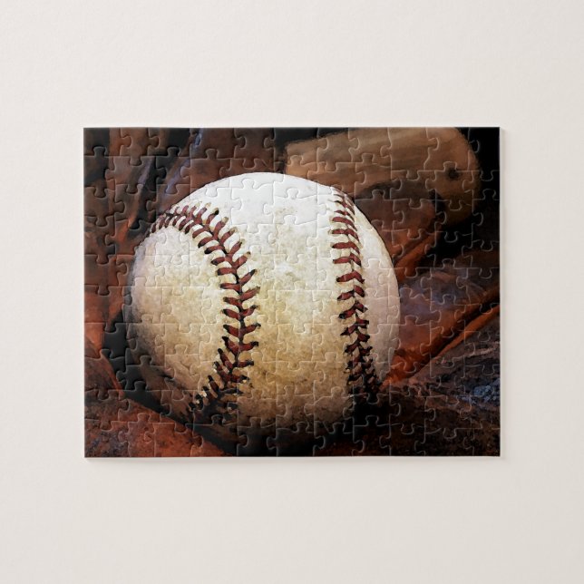 Baseball - Popular Sports Art Digital Illustration Jigsaw Puzzle (Horizontal)