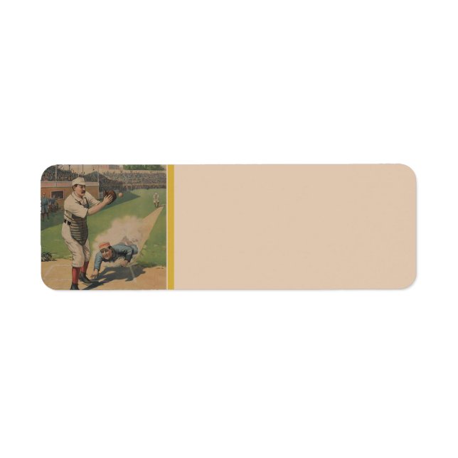 Baseball Poster Return Address Label (Front)