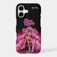 Baseball Queen Pink Glitter iPhone Case