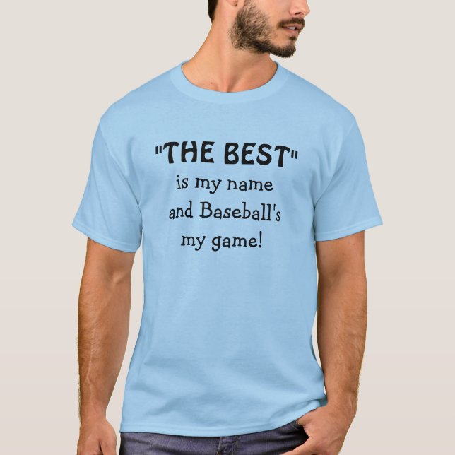 Baseball Quote Game Funny Athletic Quote T-Shirt (Front)