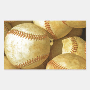 Baseball Rectangular Sticker